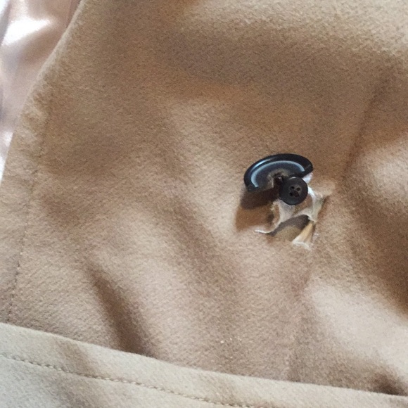 Well loved J.Crew Cashmere wool trench coat - Picture 4 of 4